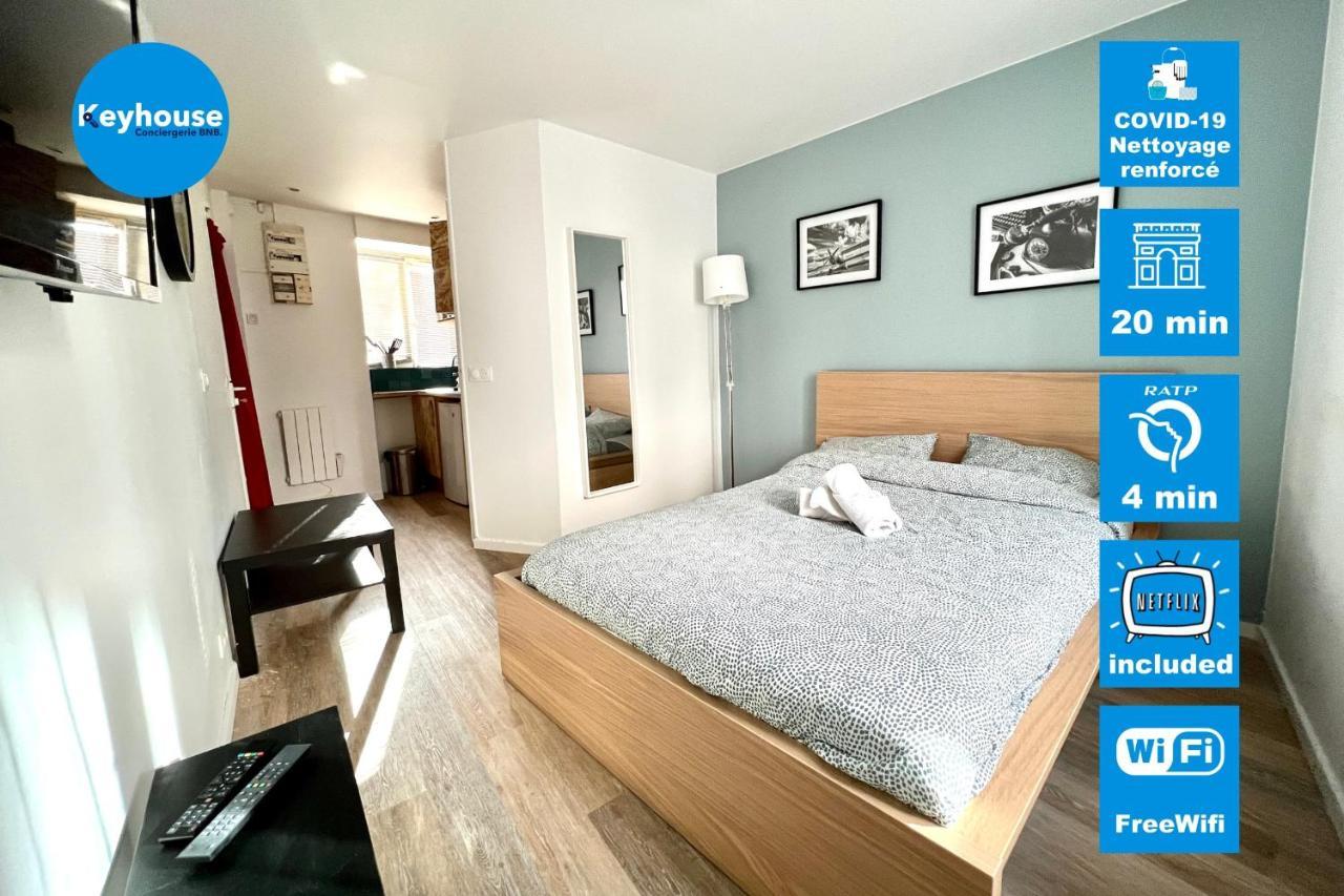 Studio 2 People Wifi Netflix Proche Paris Apartment Le Pre-Saint-Gervais Luaran gambar